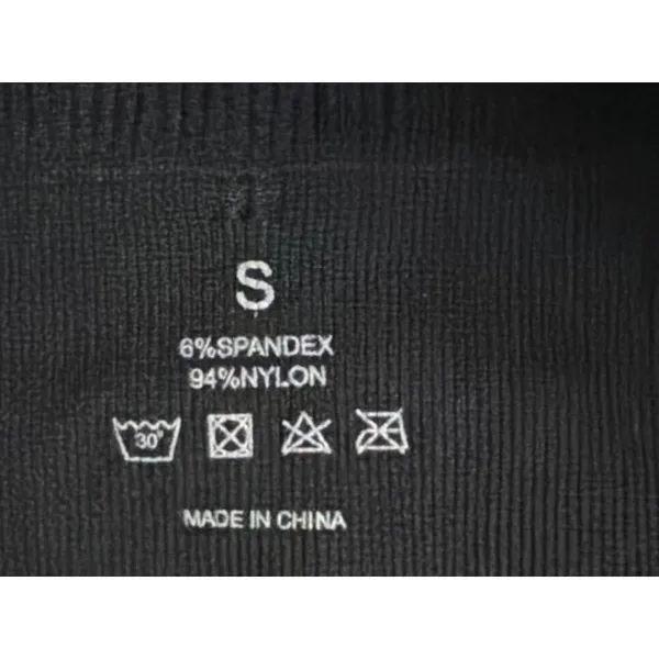 NWT NVGTN Ruched Front Racerback Seamless Sports Bra Black Size Small - Image 3