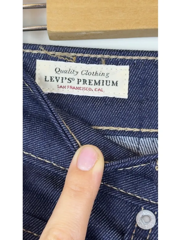 Levi’s Premium Baggy Dad Barrel Jeans Women 25x32 Dark Wash NWT 100% Cotton - Image 7