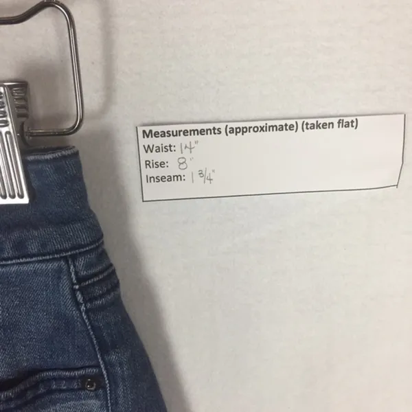 American Eagle Shortie Stretch Medium Wash‎ Denim Cuffed Size 8 - Image 2