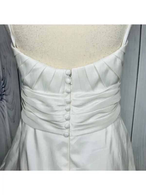 Wtoo Wedding Cotillion Dress Sz 14 Worn Once Pleated Floral Applique Sweetheart - Image 10