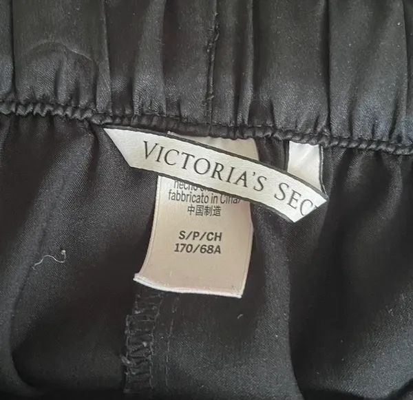 Victoria’s Secret black silky satin sleep / lounge shorts - Image 6