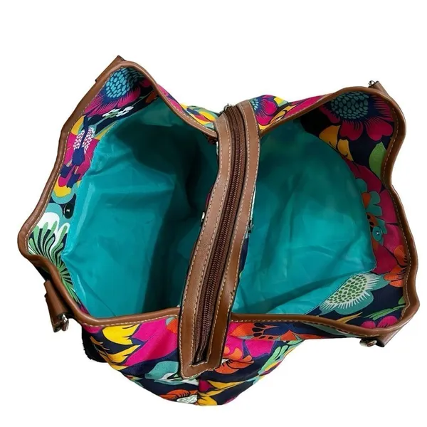 Lily Bloom Floral Print Canvas Bag Purse - Image 3