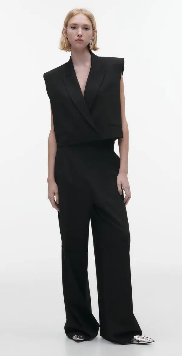 ZARA blazer vest cropped double breasted jacket - Image 9