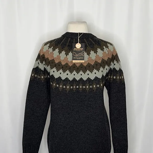 NWT!! ROYAL ROBBINS Rockcraft Merino Wool Fair Isle Crew Neck Sweater Small - Image 9