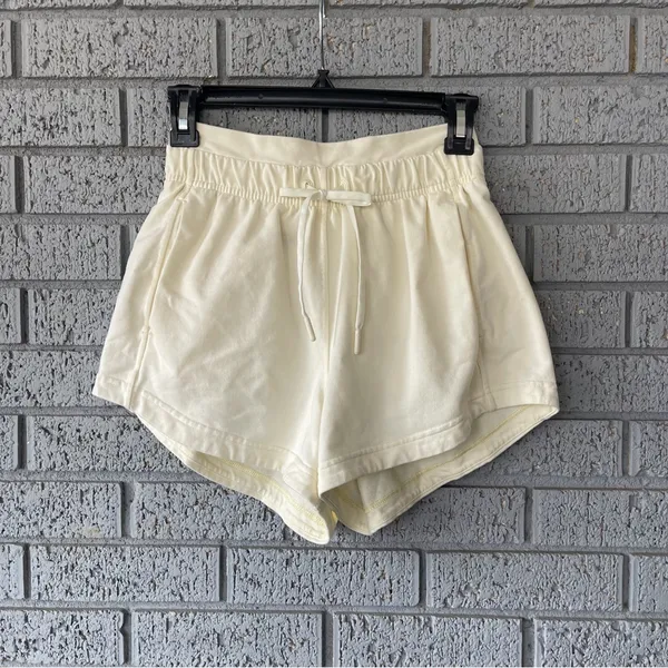 Lululemon Inner Glow Short 3" *Terry Sundance Light Yellow Size 4 - Image 4