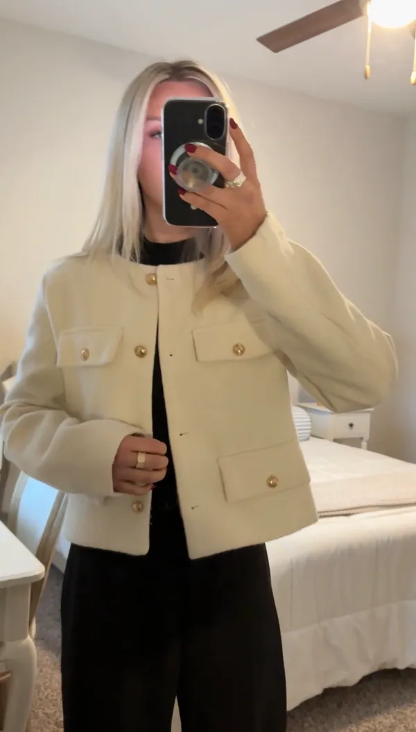 White Luxe Jacket - Image 4