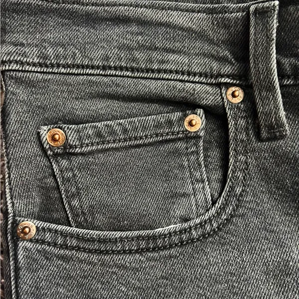 Levi’s NWT Ribcage Straight Ankle Jeans Black High Rise Denim Size 32 - Image 8