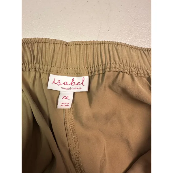 Isabel by Ingrid & Isabel Tan High‎ Waist Wide Leg Maternity Pants XXL NWT - Image 5