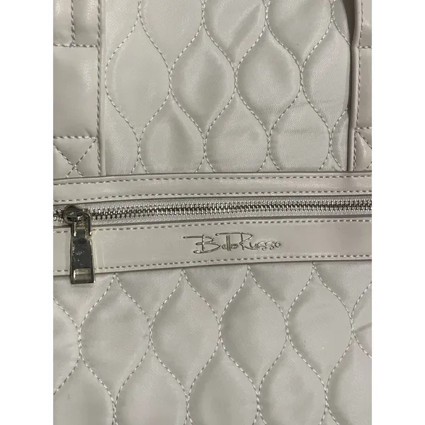 Bella Russo Quilted Tote Backpack Convertible Shoulder Bag Travel Weekender - Image 4