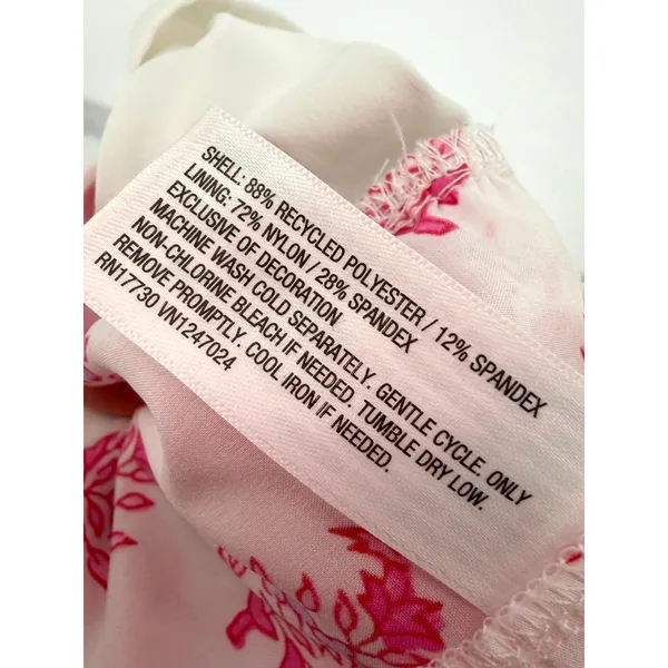 Roller‎ Rabbit Target Ruffle Floral Shorts Women L Pink Drawstring Boho Beach - Image 11