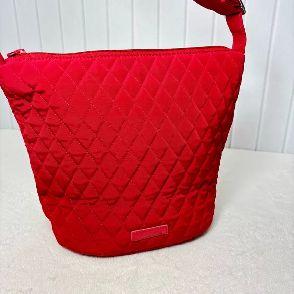Vera‎ Bradley Red Quilted Crossbody Bag - Image 6
