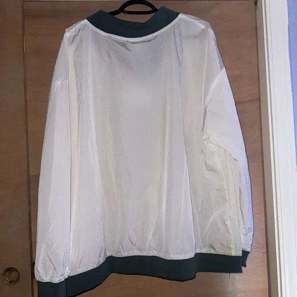 Nike White and Gray V-Neck Pullover - Image 3