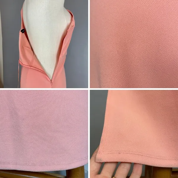 Abercrombie & Fitch Dress Crossover Bodice NWT‎ FLAWS Peach Pink Size Large - Image 16