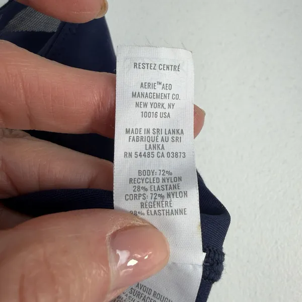 OFFLINE By Aerie‎ L Large Goals Mesh V-Neck Sports Bra Racerback Medium Support - Image 12