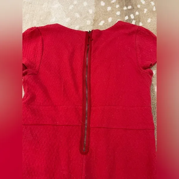 Maeve Anthropologie Womens Medium Splitshade Red Pullover Tulip Dress size M - Image 7