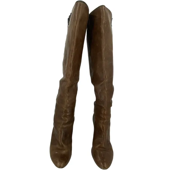Frye Leather Dannika Piping Zip Tall Riding Boots Size 8.5 - Image 3