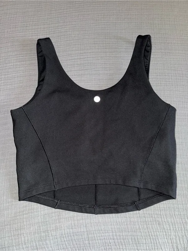 Balance Black Structured Crop Tank Size undefined - Image 2
