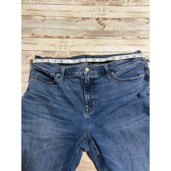 J. Crew Mid Rise Flare Crop Jeans Women's Size 32 Medium Wash Denim - Image 7