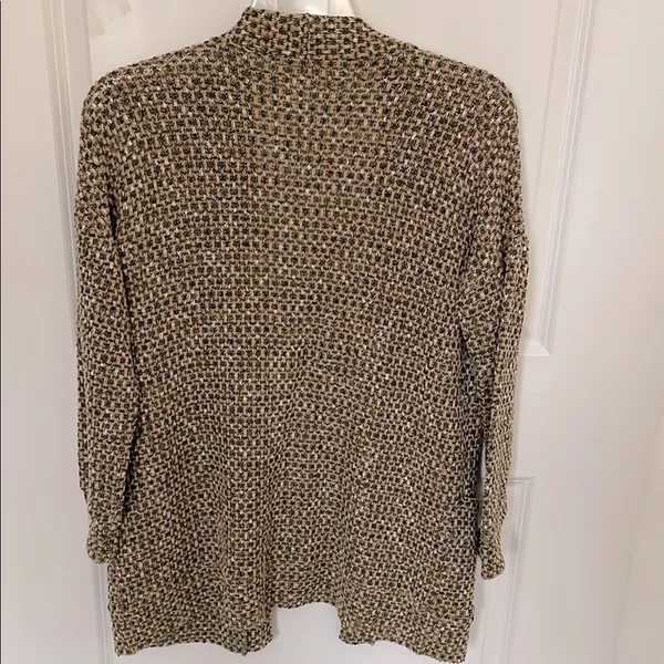 Earthbound Textured Knit Open Front Cardigan Small - Image 2