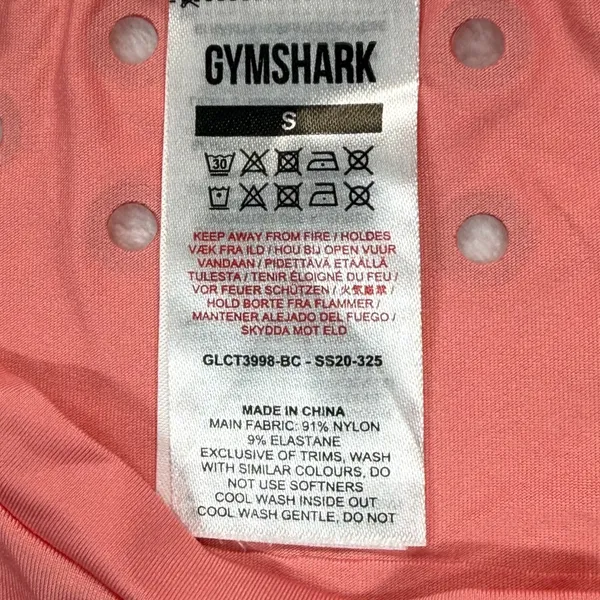 Gymshark‎ Cropped Training T-Shirt Vented Back Short Sleeve Top Small - Image 4