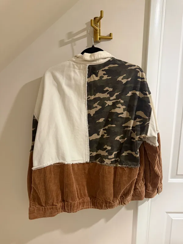 12th Tribe Jacket Corduroy, Camo & White - Image 2