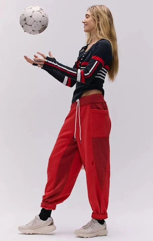 NWT Free People Movement Making It Pullover And Jogger (SET)In Victory Red - Image 8