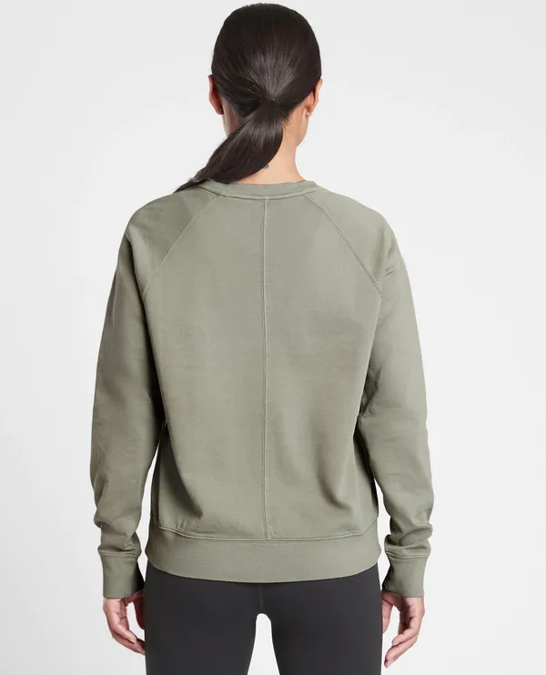 Athleta NWOT  Olive Green Crew Shirt - Image 2