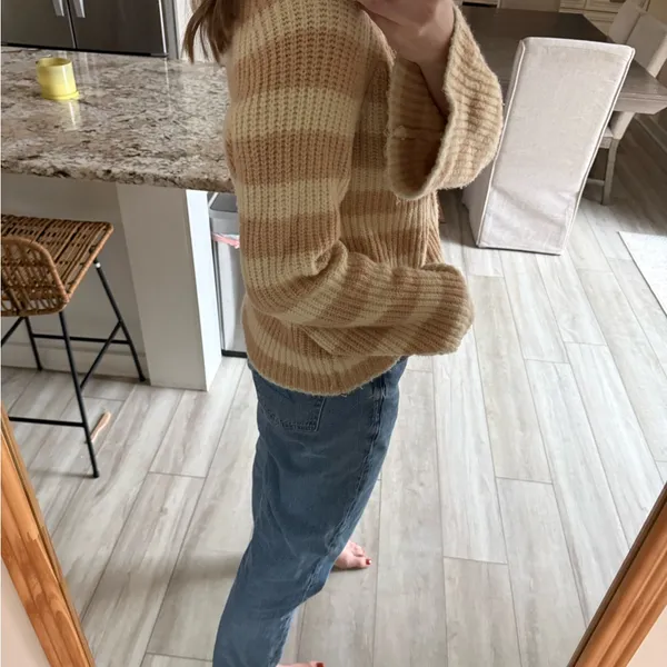 Maeve by Anthropologie Striped Mock Neck Sweater - Image 2