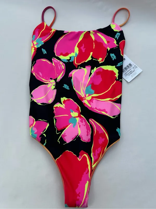 NWT Maaji Reversible Floral & Ombre One Piece Swimsuit Size Small - Image 6