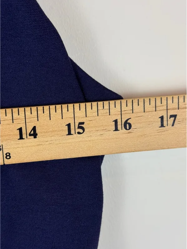 J. by J.Crew Ponte Work Dress Navy Blue Sleeveless Sheath Career Size 4 - Image 13