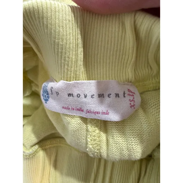 FP Movement‎ Womens Knit Athletic Shorts Pale Yellow Elastic Waist XS - Image 5