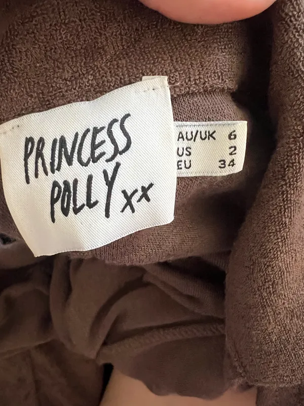 Princess Polly Brown Romper Long Sleeve - Image 3