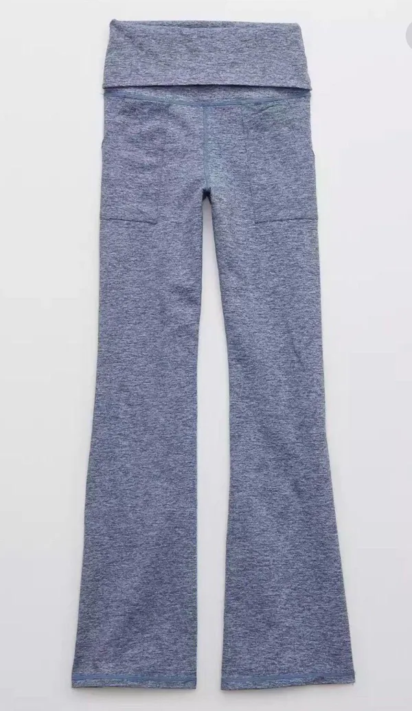 Aerie XL SHORT OFFLINE By The Hugger High Waisted Foldover Flare Legging - Image 3