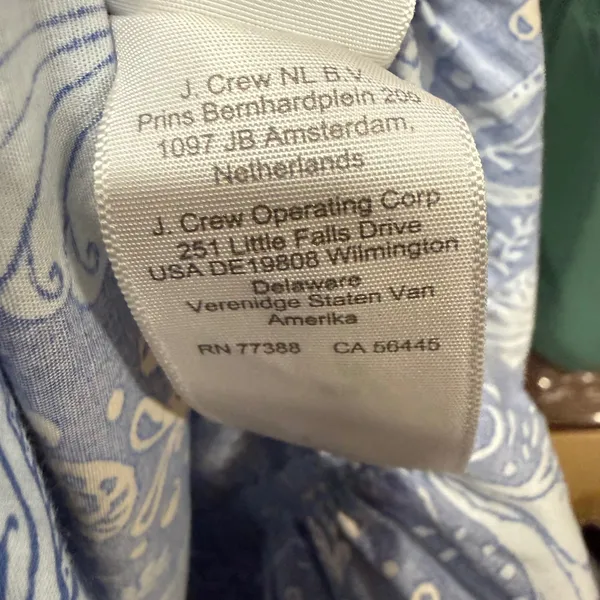 J Crew S Seashell Starfish‎ Coastal Midi Dress Blue Summer Beach Wedding Guest - Image 6