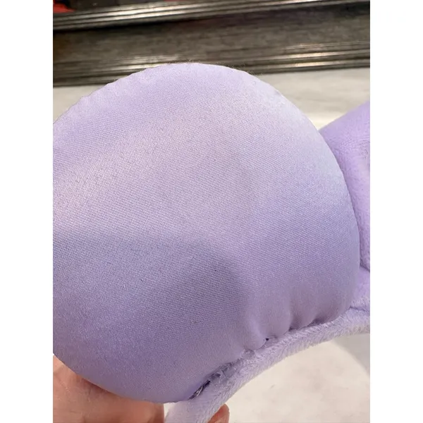 Disney 100th Anniversary Minnie Mouse Ears Lavender‎ Purple Silver Confetti Bow - Image 3