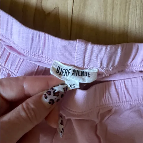 Djerf Avenue Light Pink Elastic Waist Lounge Pants - Image 2