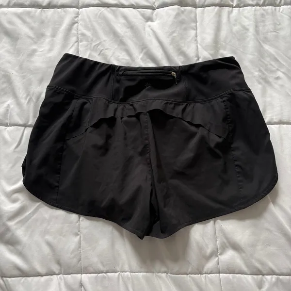 Athleta Shorts Womens Large‎ Black Running Zipper Pocket Activewear Gym Outdoor - Image 7