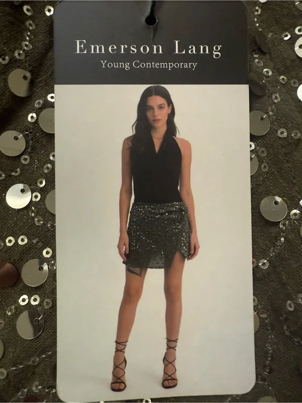 Green Sequin Skort - Image 2