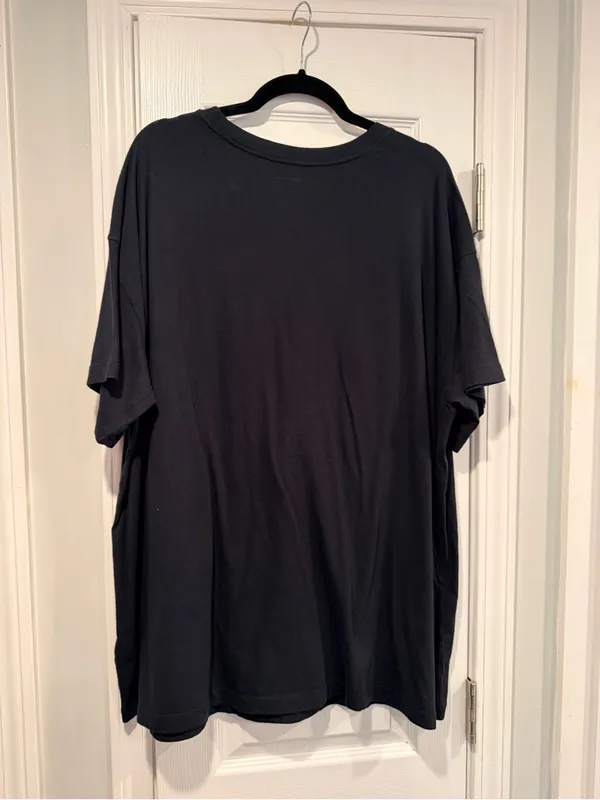 NWOT Anthropologie Size XL Oversized Graphic T-Shirt Black Brooklyn NY Floral - Image 4