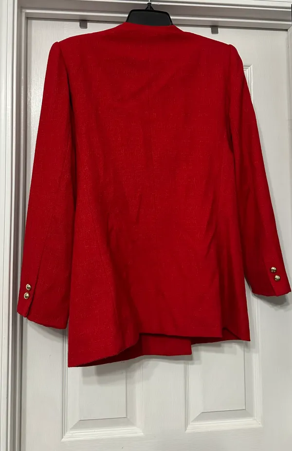 ASL Double Breasted Vintage Blazer is a Size 12. - Image 2