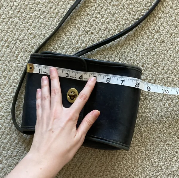 Vintage Coach Turnlock Crossbody Bag 90s Black #356 0149-356 Front Flap Handbag - Image 12