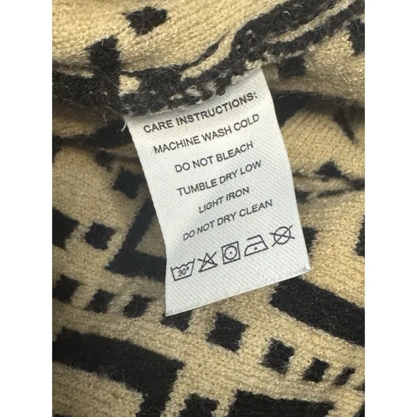 Women’s Beige Knit Sweater Pullover Long Sleeve Zipper‎ Casual Small - Image 10