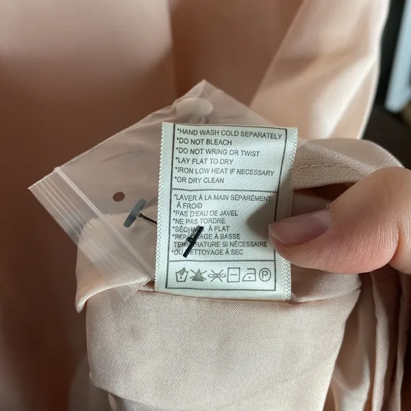 Cupcakes and Cashmere Malina pleated detail chiffon shift dress in tea rose sz S - Image 13