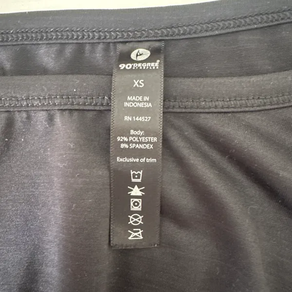 90 Degrees by Reflex Black long sleeve athletic top #longsleeve - Image 2