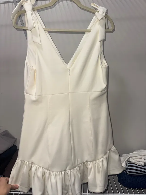 Likely White Mini Dress Harlow Ruffle - Image 3
