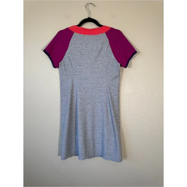 Title Nine Grey Purple Colorblock Athletic Mini Dress Womens S Gorpcore Casual - Image 8