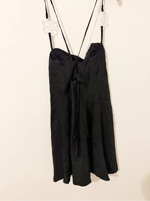 NWT For Love And Lemons Janet Black Mini Dress Cocktail Size Small S - Image 7