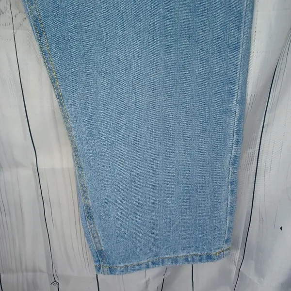 RealTakai Barrel Leg Baggy Light Wash Blue Denim Jeans NWT - Image 10
