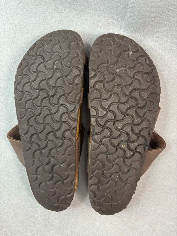 Birkenstock 9 40 Bohemian Brown Leather Cross-Strap Sandals - Image 8