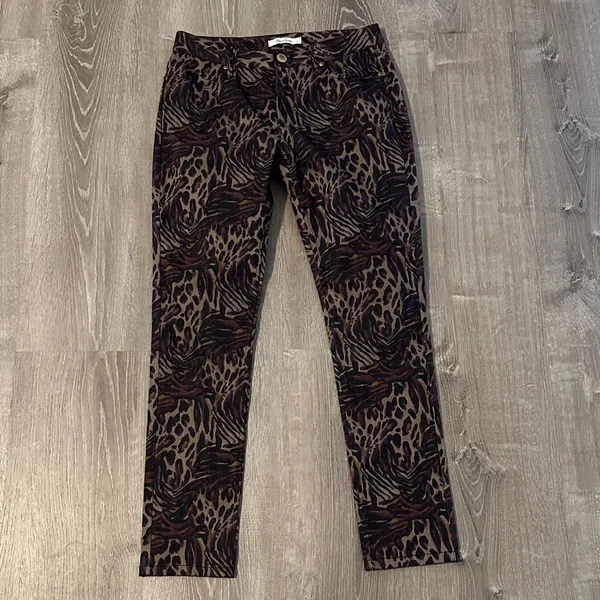 Robert Graham Women’s Deidre Collector‎ Multi Animal-Print Skinny Jeans Pants - Image 11